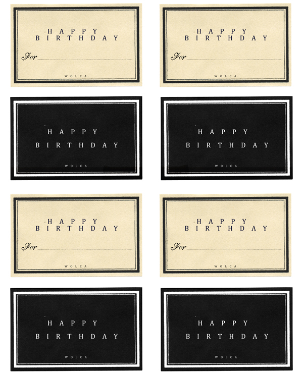 ラベル型のお誕生日カード無料テンプレートで手作りプレゼント